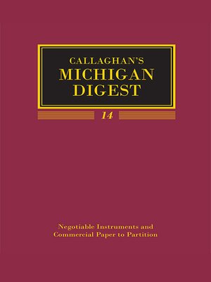 cover image of Michigan Digest